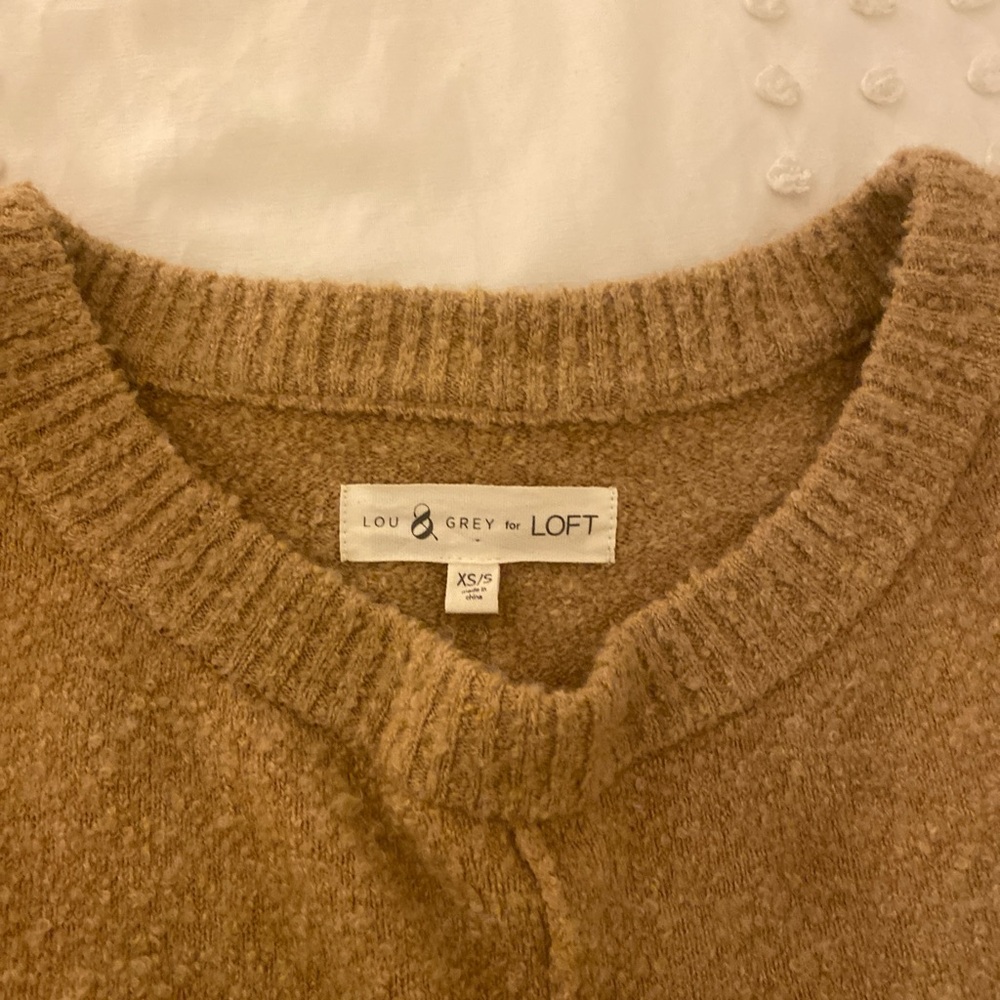 Loft brown sweater Size XS/S